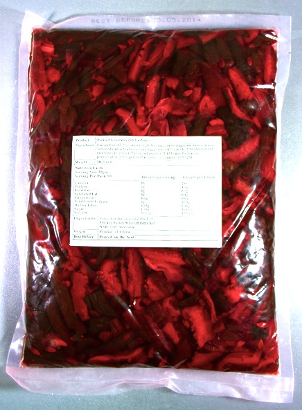 Pickled Red Cucumber 1kg [Box of 10]